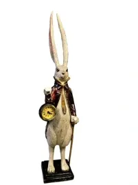 figurka-figura-zajac-krolik-z-zegarem-model-i