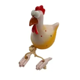 recznie-malowana-figura-zywica-ogrod-zolty-kogut