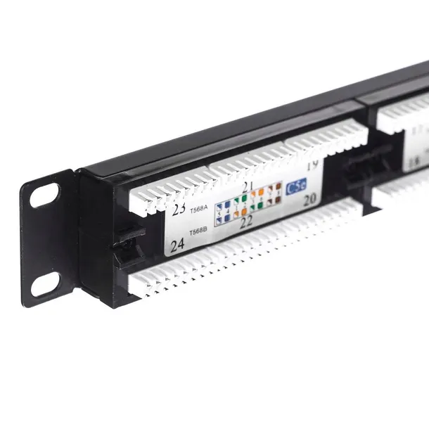 patch-panel-rack-19-1u-24-porty-kat-5e-utp-netrack-z-polka-patchpanel-stan-opakowania-oryginalne