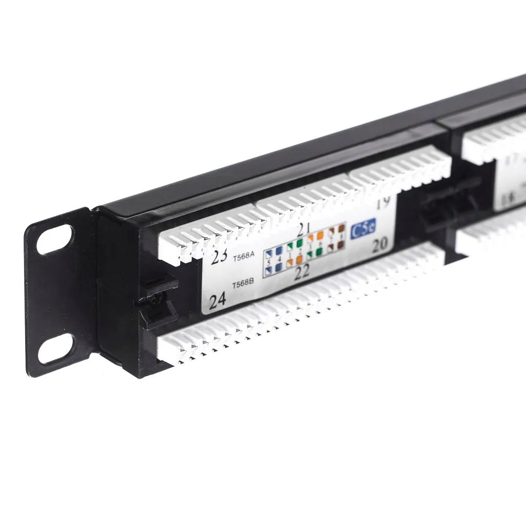 patch-panel-rack-19-1u-24-porty-kat-5e-utp-netrack-z-polka-patchpanel-stan-nowy