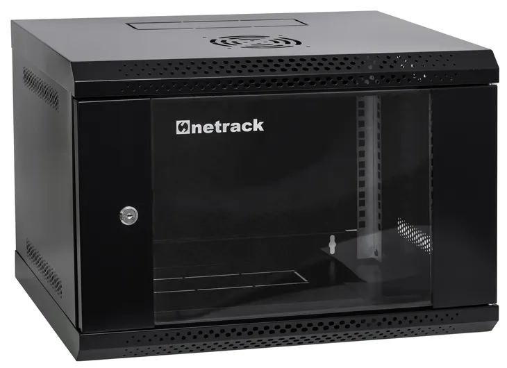 Szafa serwerowa wisząca RACK 19” 6U 400mm Netrack ECO-Line czarna