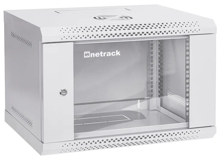 Szafa wisząca serwerowa RACK 19” 6U 400mm Netrack ECO-Line szara szafka