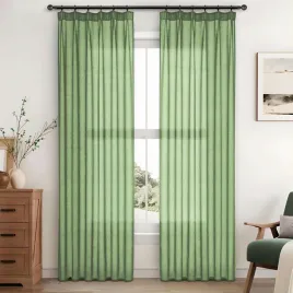 zaslony-przezroczyste-z-falbanka-faktura-lnu-zielone-140x230cm-2szt