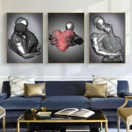 plakat-50x70cm-dekoracja-z-nadrukiem-metalowe-rzezby-bez-ramki-3szt