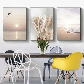 obraz-plakat-na-sciane-na-plotnie-bez-ramy-3x-50x70cm-wzor-morze