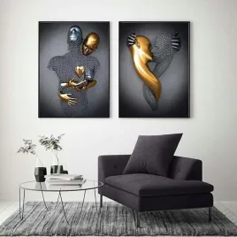 obraz-plakat-na-sciane-na-plotnie-bez-ramy-2x60x90cm-wzor-metalowe-postacie
