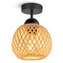 lampa-sufitowa-wiszaca-bambusowa-pleciona-boho-naturalna-584-pr1-led-czarna