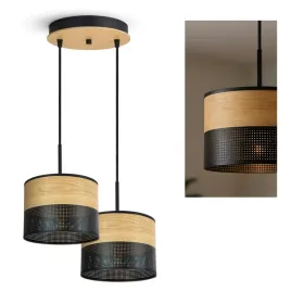 lampa-sufitowa-wiszaca-zyrandol-czarna-z-drewna-497-ez2-nad-stol-loft-led