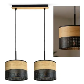 lampa-sufitowa-wiszaca-zyrandol-czarna-z-drewna-497-bz2-nad-stol-loft-led