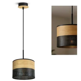 lampa-sufitowa-wiszaca-zyrandol-czarna-z-drewna-497-ez1-nad-stol-loft-led