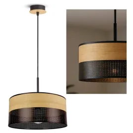 lampa-sufitowa-wiszaca-zyrandol-czarna-z-drewna-497-ez400-nad-stol-loft-led