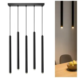 lampa-wiszaca-sufitowa-laser-sopel-tuba-853-bz5-czarna-g9-5-punktowa-led