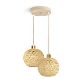 lampa-wiszaca-rattan-bezowa-boho-2xe27-regulowana-wysokosc-salon-sypialnia