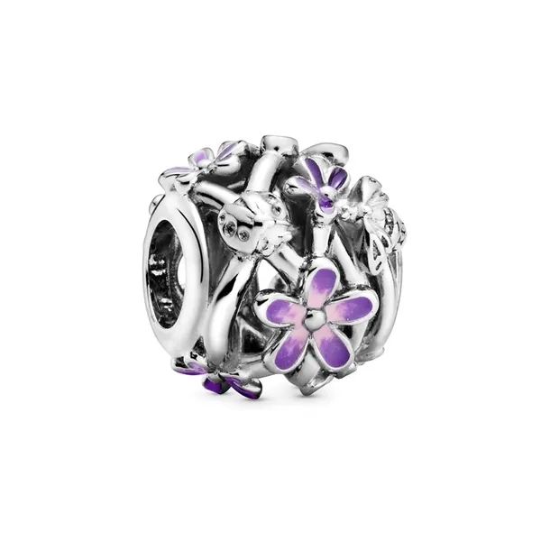Charms Pandora - Fioletowa stokrotka 798772C02