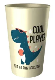 kubek-plastikowy-z-nadrukiem-dla-dzieci-kolorowy-dino-koszykowka-250ml