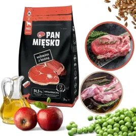 pan-miesko-karma-sucha-dla-psa-wolowina-z-kozina-chrupki-m-3kg
