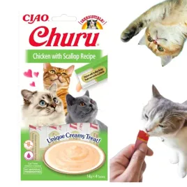 inaba-churu-przysmak-dla-kota-mus-krem-kurczak-z-przegrzebkiem-4x14g-56g