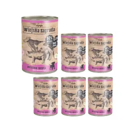 wiejska-zagroda-pies-dla-szczeniat-miesna-uczta-6x400g