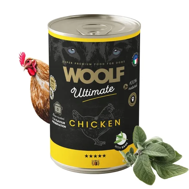 woolf-ultimate-dog-can-chickenandsege-400g