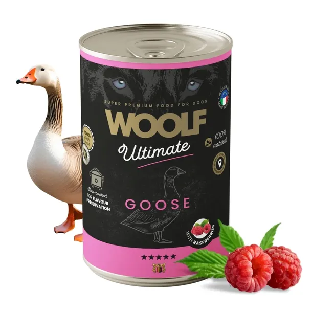 woolf-ultimate-dog-can-gooseandraspberry-400g