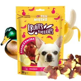 pan-miesko-przysmak-dla-psa-fruits-and-veggies-banan-z-kaczka-100g