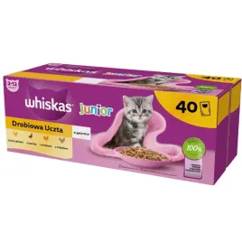 whiskas-karma-mokra-dla-kociat-saszetki-w-galarecie-drobiowa-uczta-85gx40