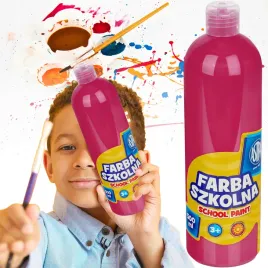 farba-plakatowa-w-butelce-500ml-rozowy-do-szkoly