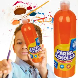 farba-plakatowa-w-butelce-500ml-pomaranczowa-do-szkoly