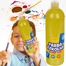 farba-plakatowa-w-butelce-500ml-zolta-do-szkoly