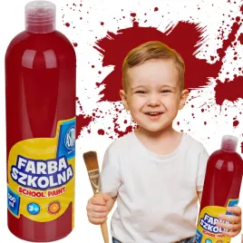 farba-plakatowa-w-butelce-500ml-czerwona-ciemna-do-szkoly