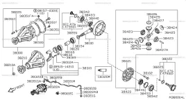nowy-oryginalny-c8301eb310-nissan-pathfinder-r51-tylny-mechanizm-roznicowy