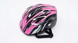 kask-rowerowy-dzieciecy-rozowo-czarny-regulowany-wentylacja
