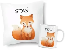 zestaw-poduszka-kubek-lis-lisek-z-imieniem