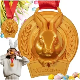 prezent-na-wielkanoc-zloty-medal-nagroda-z-imieniem-na-zajaczka-wielkanocny