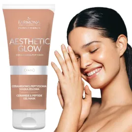 maska-zelowa-na-twarz-ceramidowa-peptydowa-farmona-aesthetic-glow-200ml