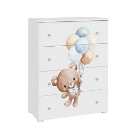 komoda-szuflady-szafka-na-ubrania-biala-dziecieca-nadruk-sweet-bear-emily