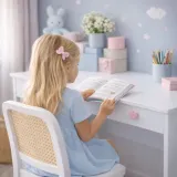 biurko-biale-komputerowe-szkolne-szuflada-wolnostojace-proste-basic-rozowe-marka-kobi
