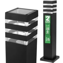 lampa-ogrodowa-e27-led-stojaca-kwadratowa-zewnetrzna-slupek-50cm