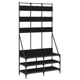 wieszak-na-ubrania-z-miejscem-na-buty-czarny-100x40x184-cm