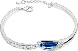 srebrna-bransoletka-z-szafirowym-migdalowym-oczkiem-na-prezent-srebrzona
