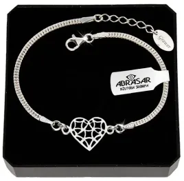 srebrna-damska-bransoletka-serce-azurowe-na-reke-dla-niej-grawer