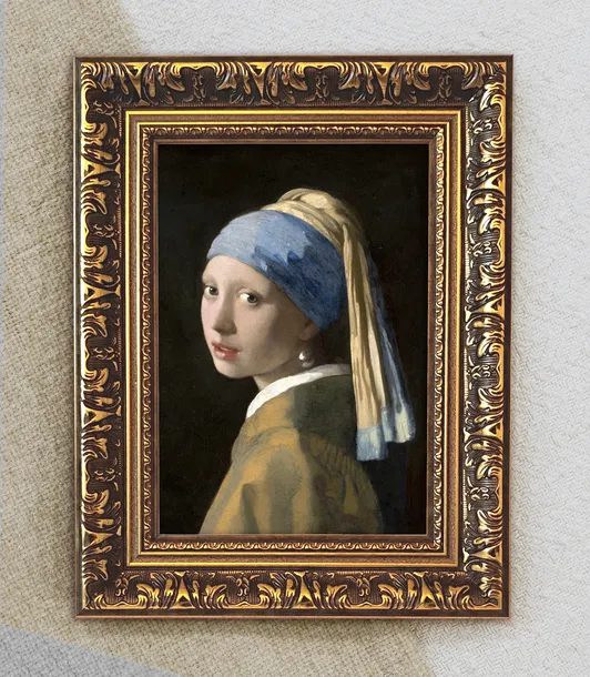 Dziewczyna z perłą Johannes Vermeer reprodukcja obrazu w ramce