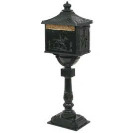 skrzynka-na-listy-na-slupku-w-stylu-vintage-aluminium-zielona