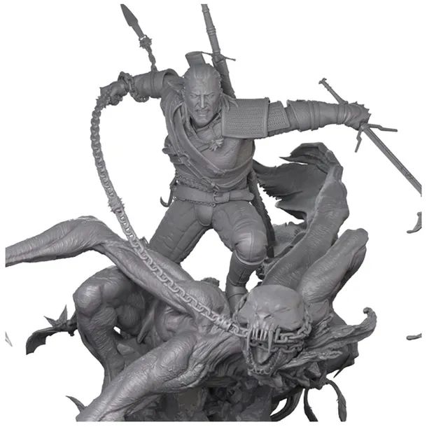 Figurka do malowania GERALT wiedźmin3 21cm ZEZ studio Druk 3D 16k fanart