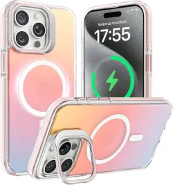 ornarto-etui-magsafe-iphone-15-pro-stojak-holograficzny-gradient-teczowe