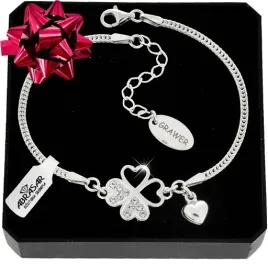 srebrna-bransoletka-koniczynka-cyrkonie-serce-proba-925-grawer-gratis