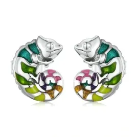 fraise-kolczyki-kameleon-srebro-s925