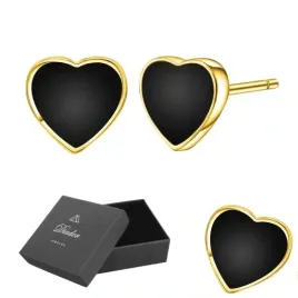 kolczyki-pozlacane-serca-z-czarna-emalia-srebro-925-zapinane-na-sztyft