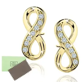 kolczyki-srebrne-925-pozlacane-nieskonczonosc