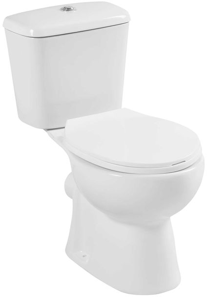 Kompakt WC miska WC odpływ poziomy + deska wolnoopadająca + spłuczka